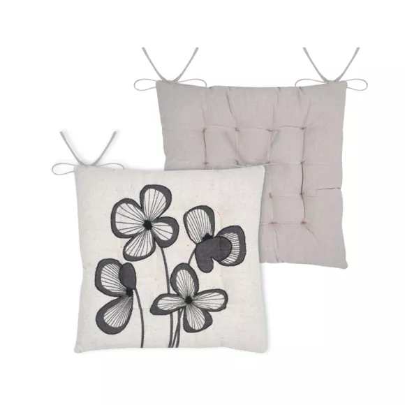 GALETTE DE CHAISE TILDA ECRU 38X38