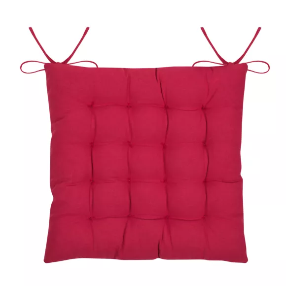 GALETTE DE CHAISE VILLARD ROUGE 38X38