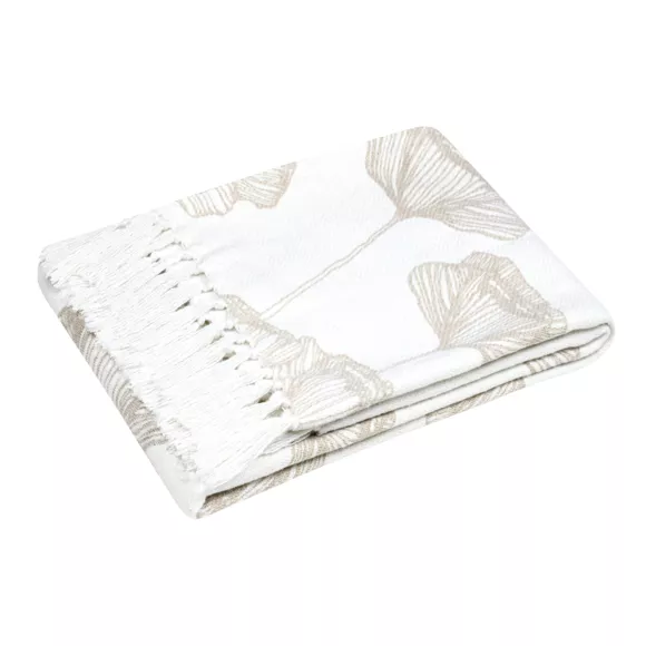 PLAID ORIANA NATUREL 125X150