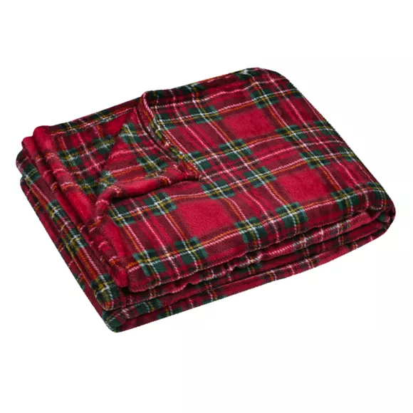 PLAID WILLIS ROUGE 130X160