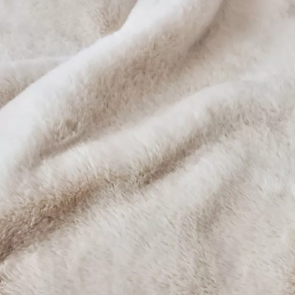 Coussin carré fausse fourrure (45 x 45 cm) Finn Blanc