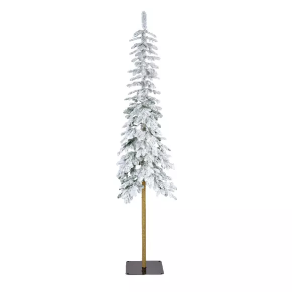Sapin artificiel de Noël Sierra H120 cm Vert enneigé 3