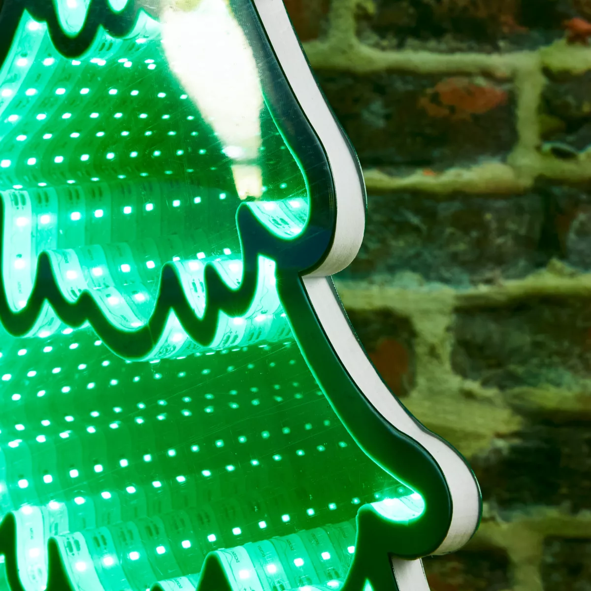 Sapin de Noël lumineux 231 LED (H60 cm) Infinity Blanc froid et multicolore