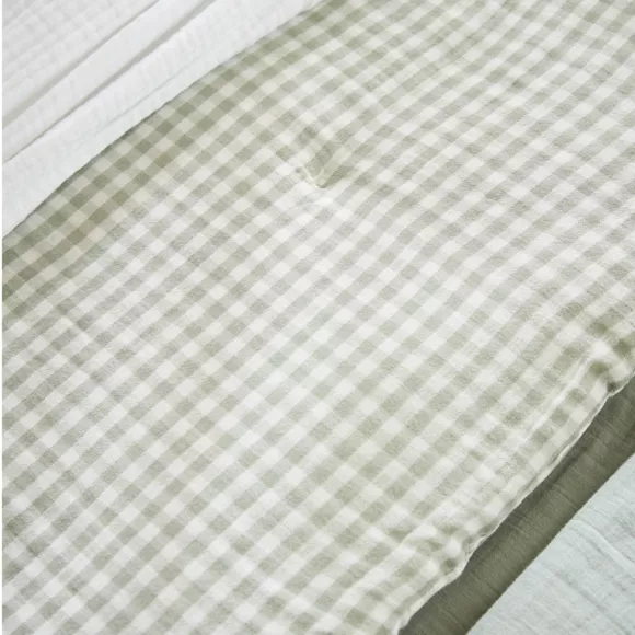 Bettläufer Baumwoll-Gaze (90 x 200 cm) Vickie Eukalyptusgrün