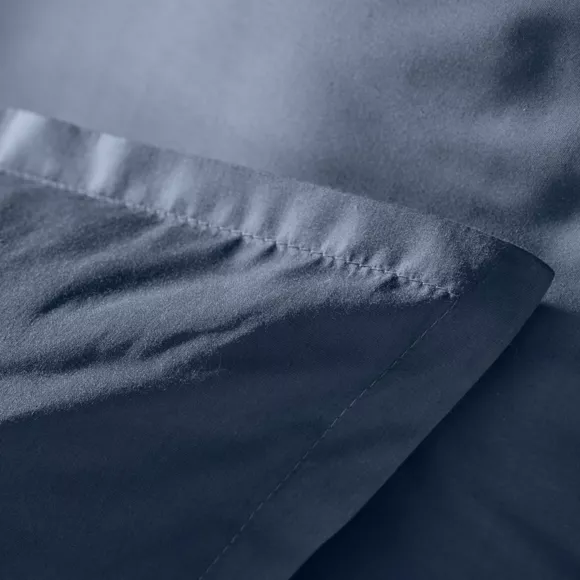Funda nórdica de algodón percal (260 cm) Cali Azul marino