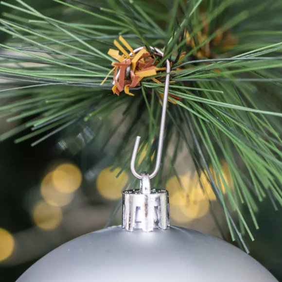 Lot de 30 boules de Noël assorties New Alpine Argent 3