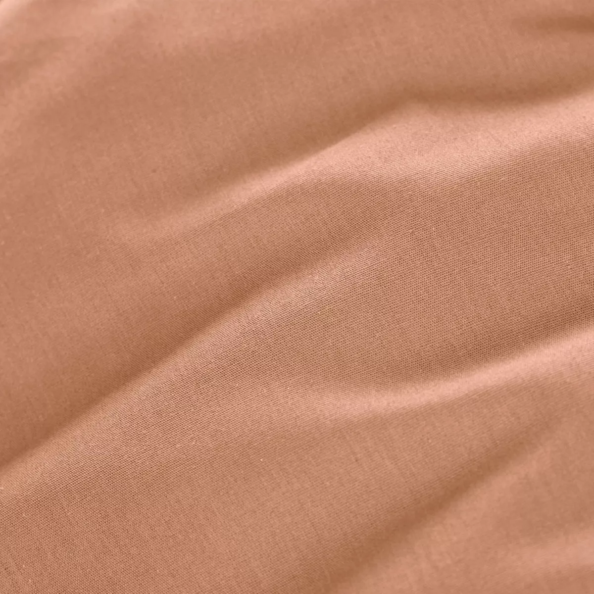 EM - Drap housse 160 x 200 cm Percale unie CALI Rose pche