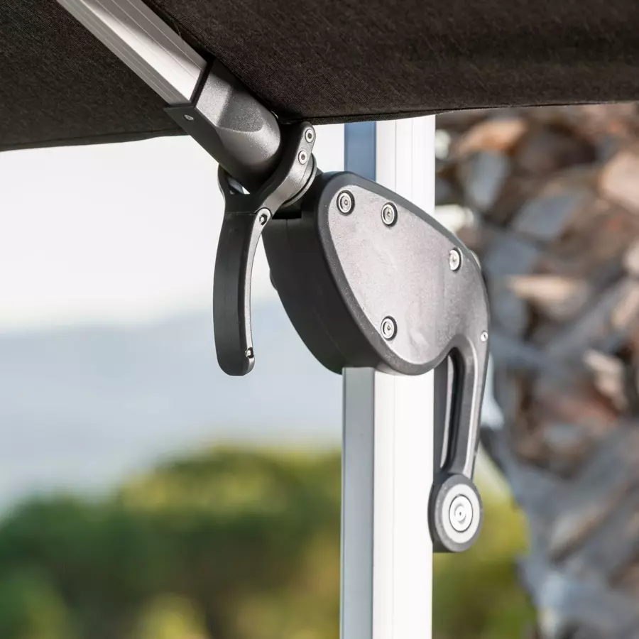 Parasol déporté à LED Yucatan (L 4 x 3 m)- Anthracite 5