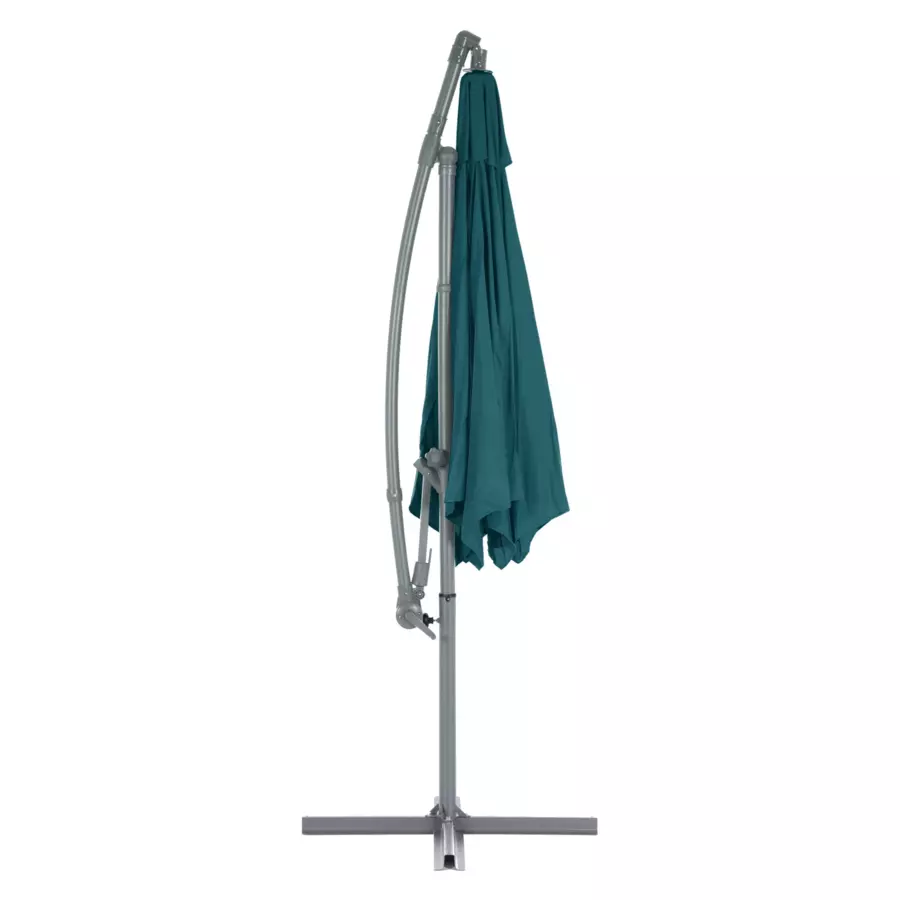 Parasol déporté carré Janeiro (L 2,5 x l 2,5 m) - Bleu canard 4