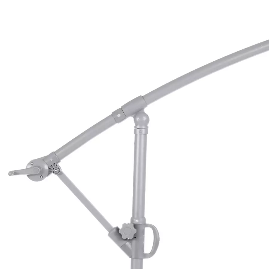 Parasol déporté carré Janeiro (L 2,5 x l 2,5 m) - Bleu canard 5