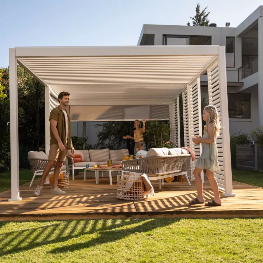 Pérgola Evora PM (3,6 x 3,6 m) - Blanco 5