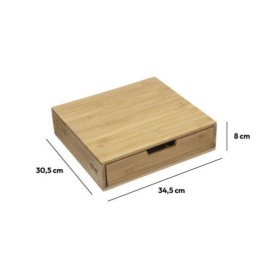 Schubladenbox für Kaffeekapseln Holz 4