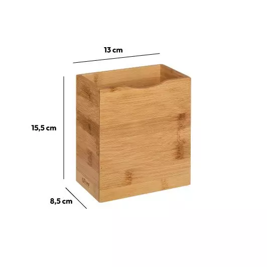 Pot à ustensiles aimanté Siao Marron naturel 5
