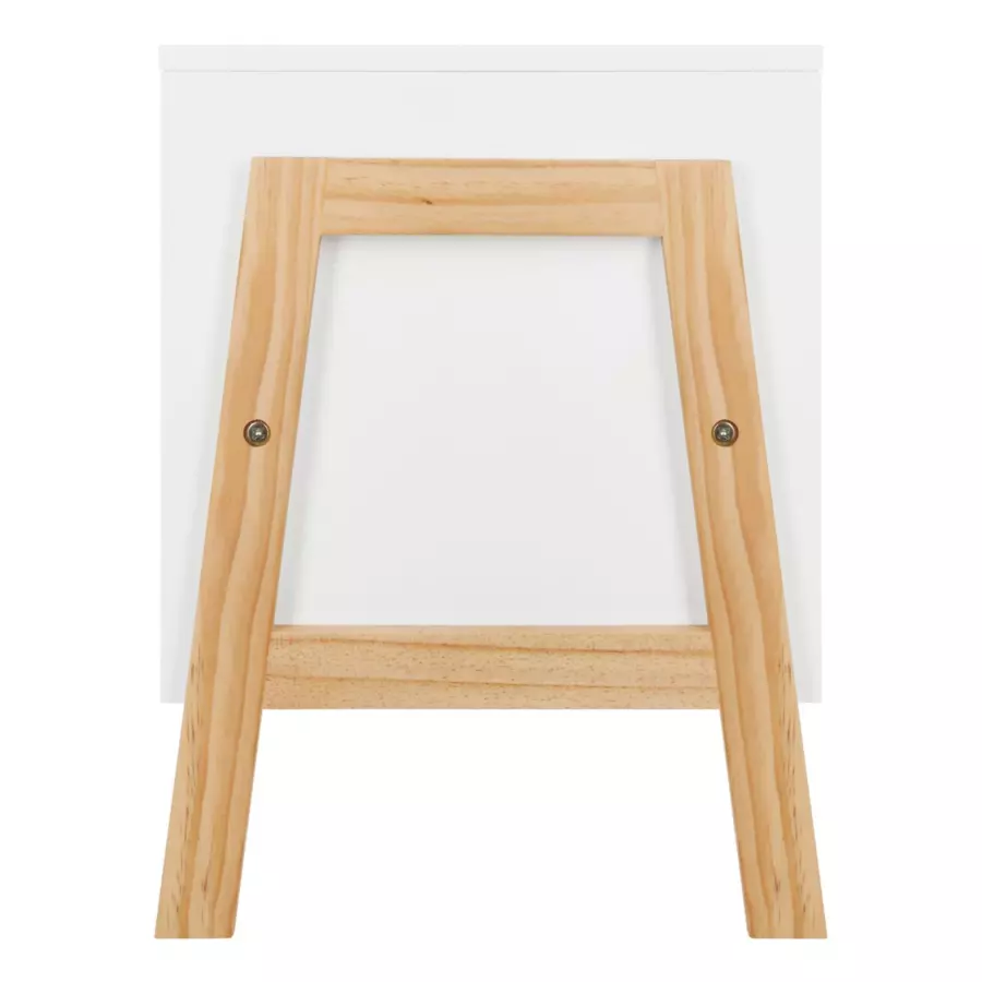 Rangement enfant casier double Ecriture Blanc 5