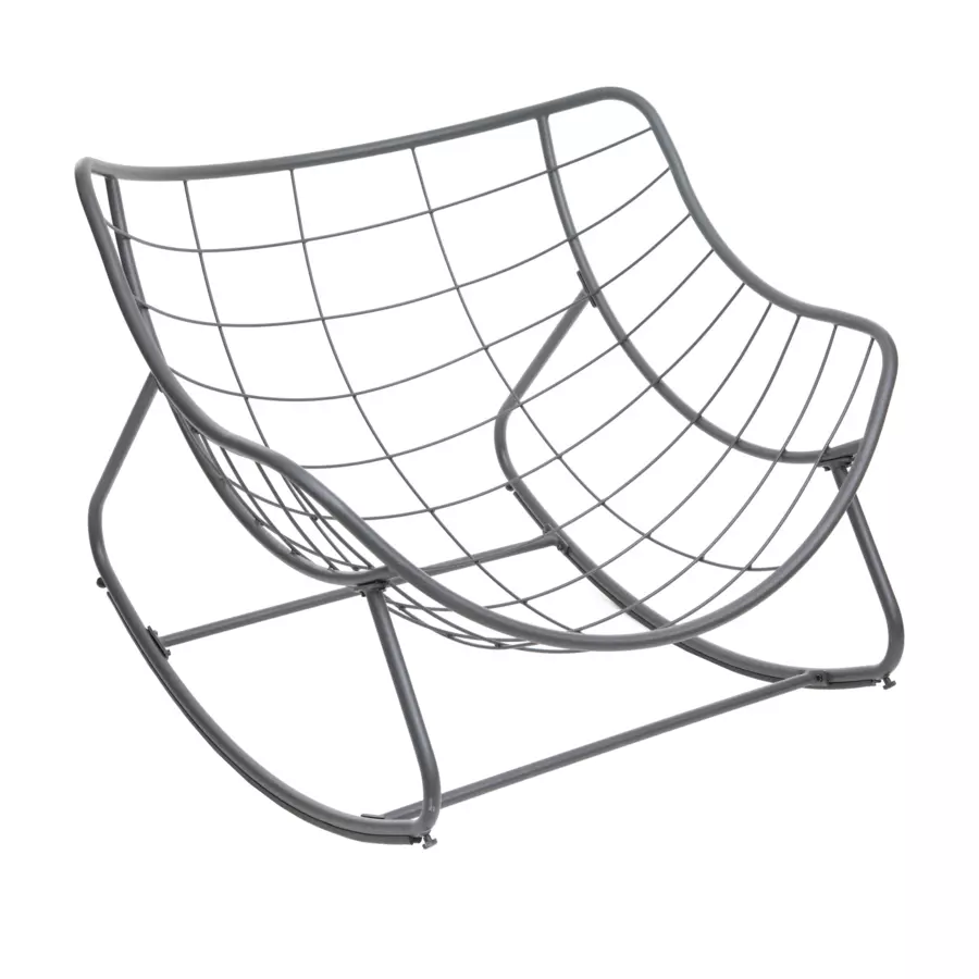 Fauteuil de jardin à bascule Paopao - Gris Graphite 5