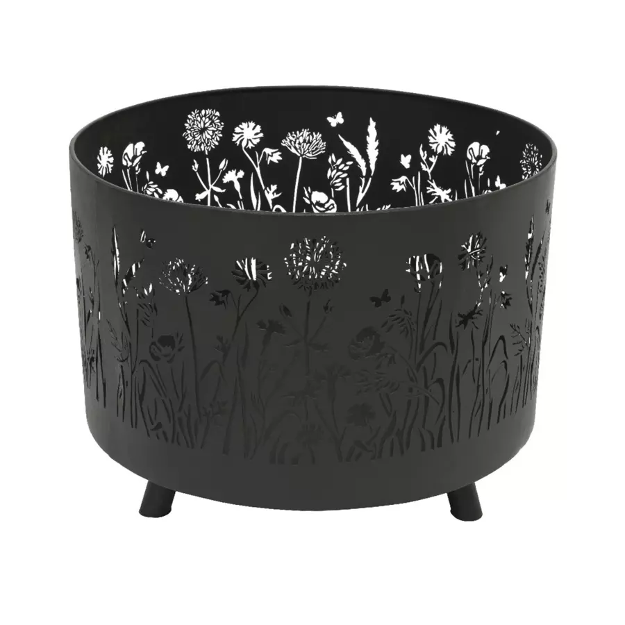 Brasero Ajouré rond Noir 4