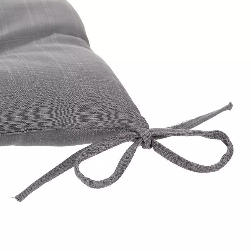 Galette de chaise matelassée (40 cm) Korai Gris ardoise 4