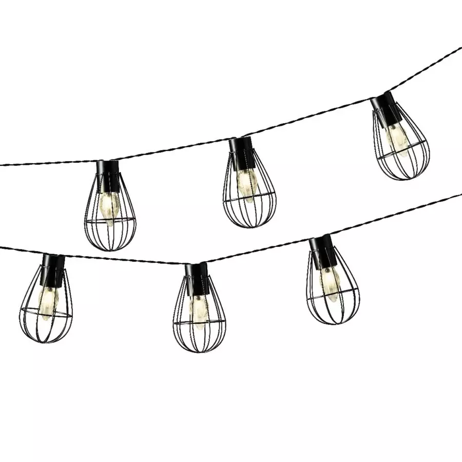 Lichtsnoer op zonne-energie Cage 3,5 m - Warmwit 8 LED 5