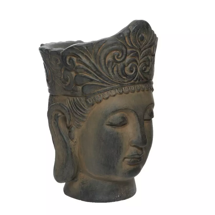 Cache-Pot Bouddha Sage Brun 4