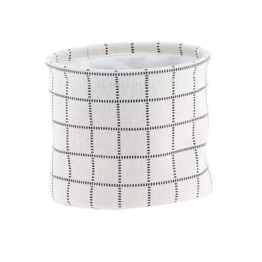 Lot de 3 paniers Carreaux Blanc 4