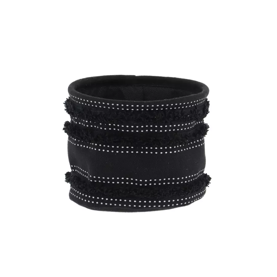 Juego de 3 cestas Franges Negro 4