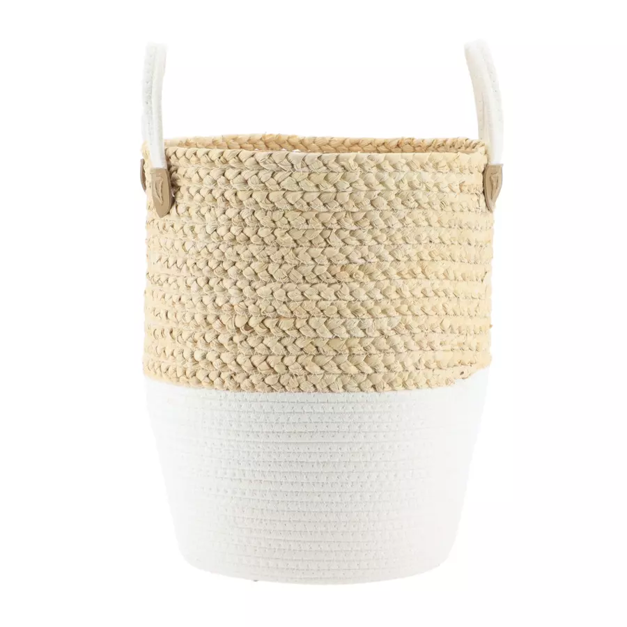 Juego de 3 cestas para ropa Cocon Blanco 4