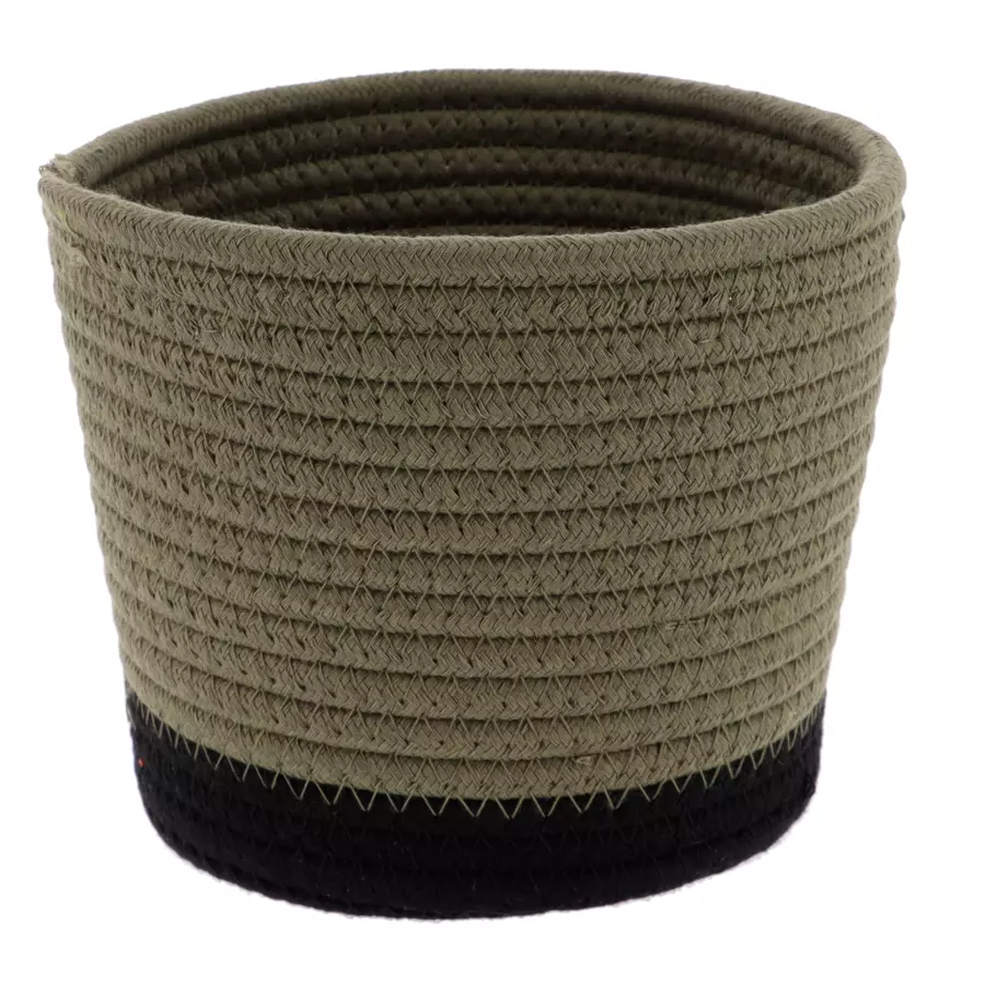 Lot de 3 paniers Black Line Kaki/Noir 4