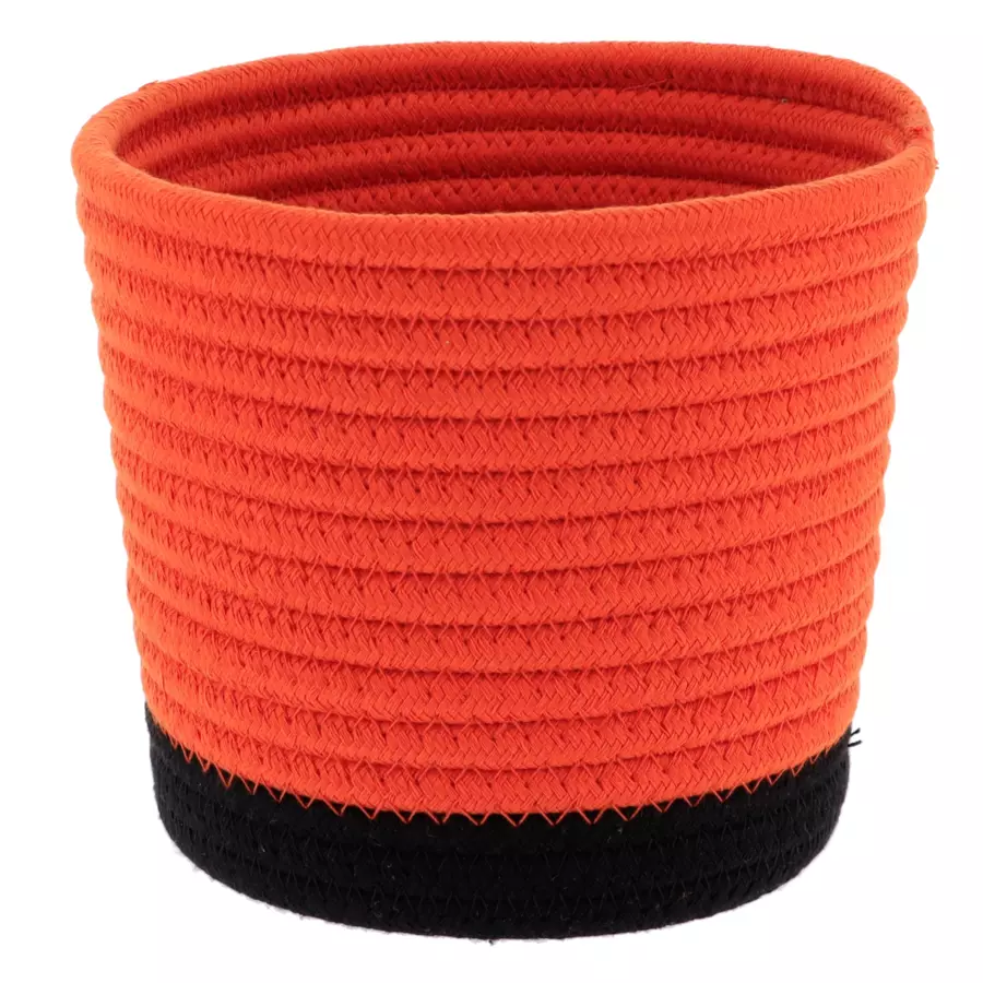 Lot de 3 paniers Black Line Terre de sienne/Noir 4