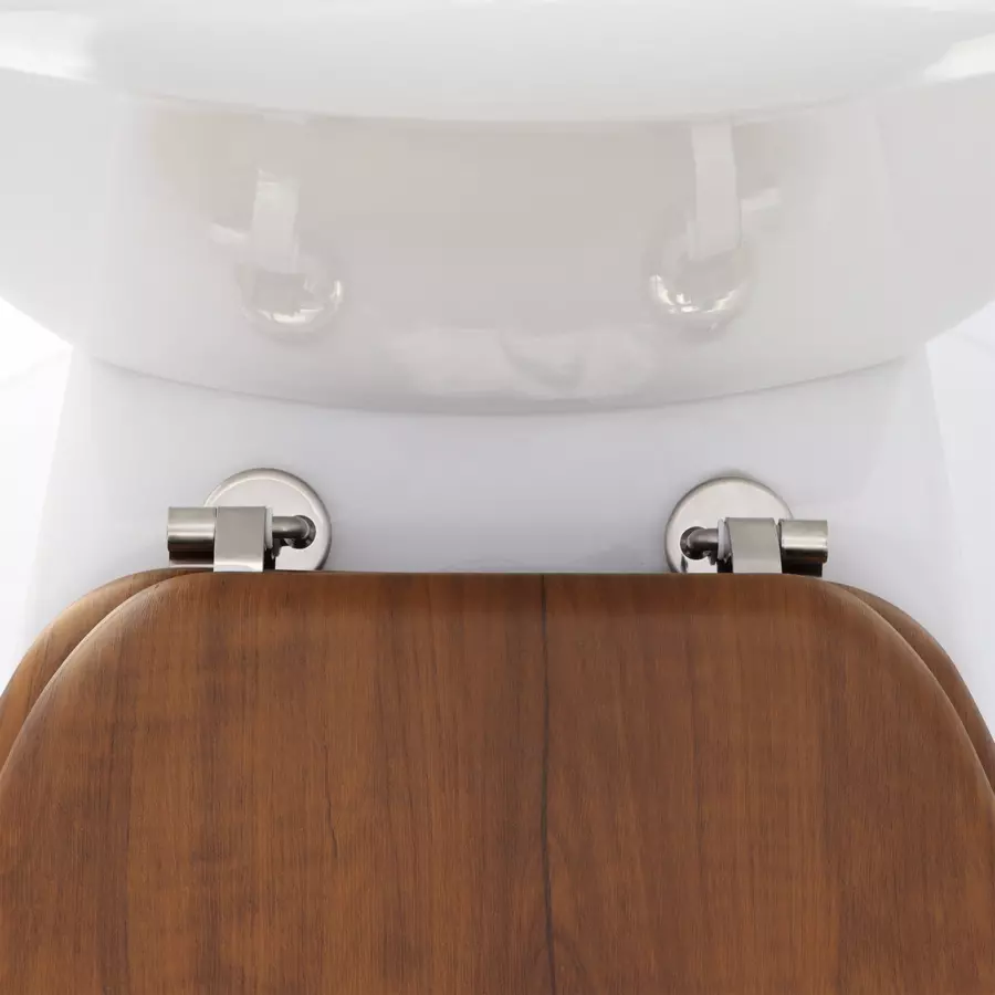Abattant WC imitation Bois Marron 4