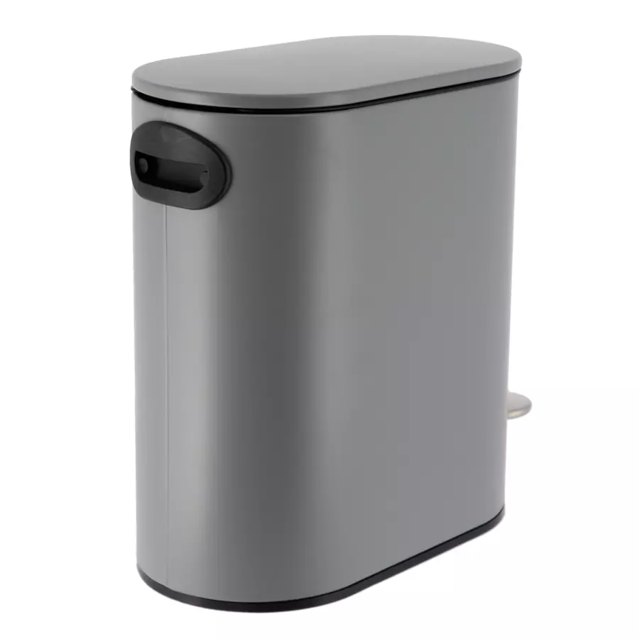 Cubo de pedal con freno de caida Black Line Gris 5