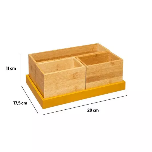 Set organizador moderno de mostaza 5