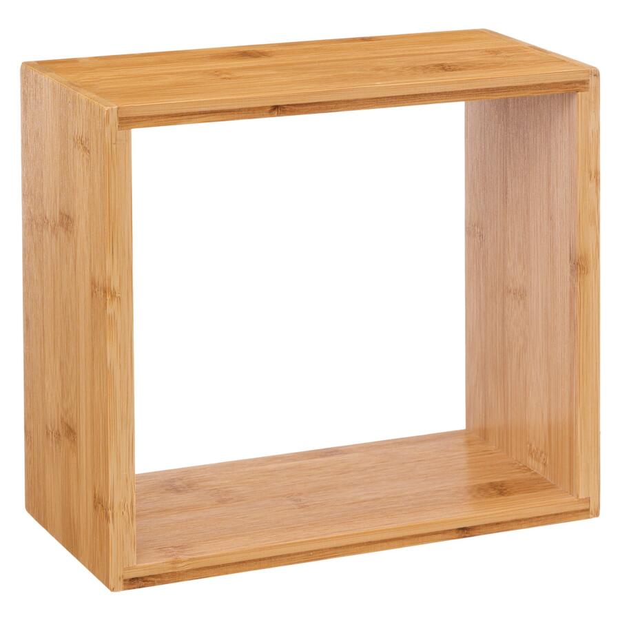Set di 3 mensole cubo Fixy Bambù Naturale 4