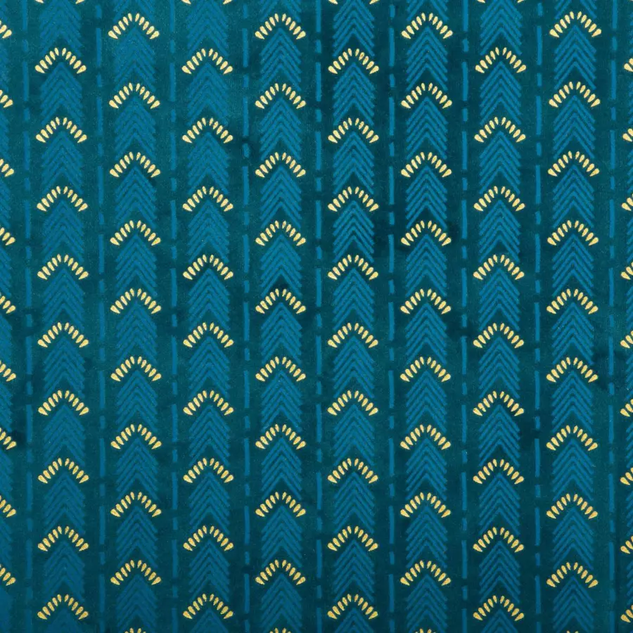 Pouf pliant double Liam Bleu canard 4