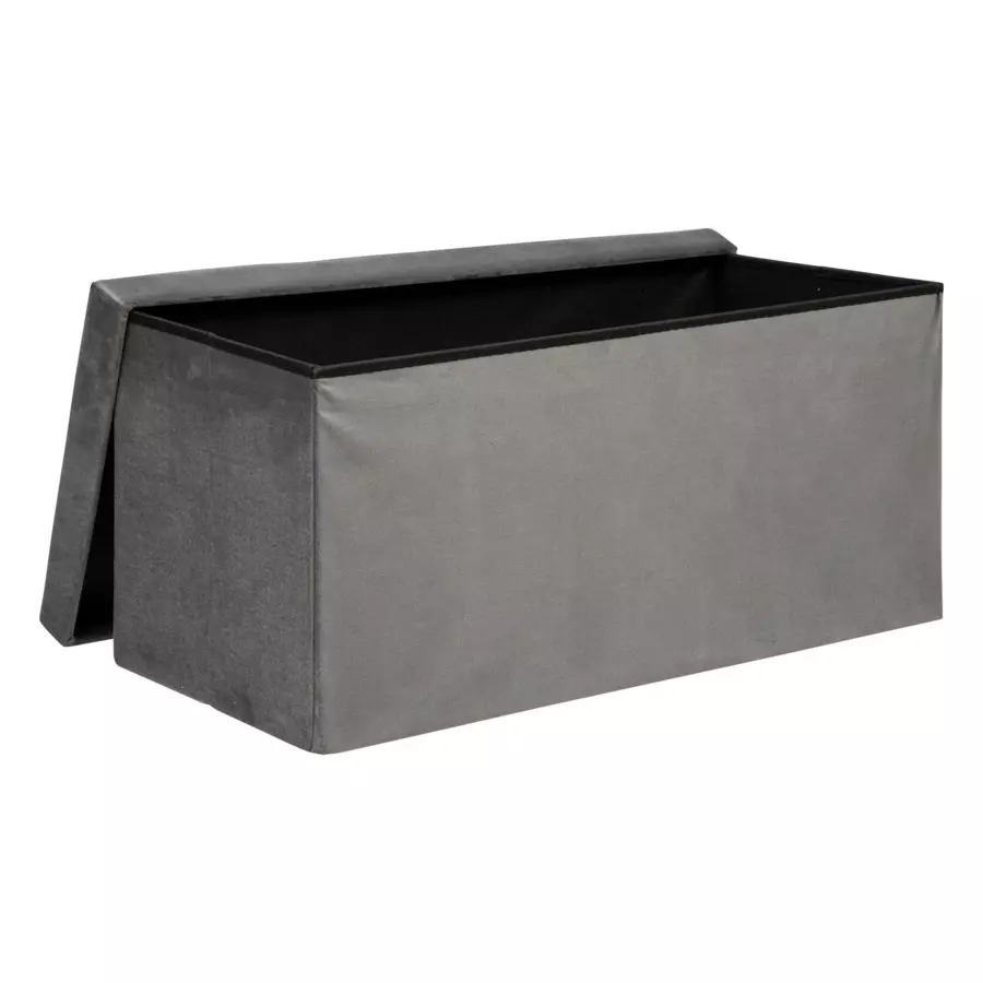 Puf para ordenar doble Lilou Gris 4