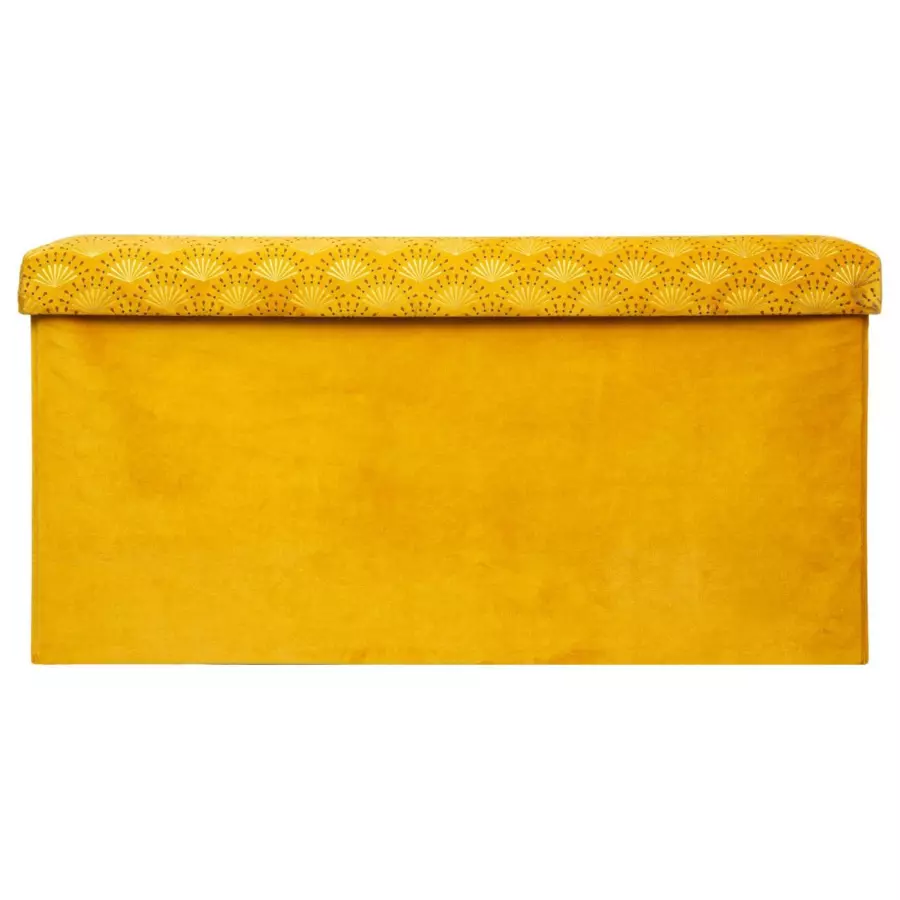 Puf plegable doble Liam Amarillo ocre 4