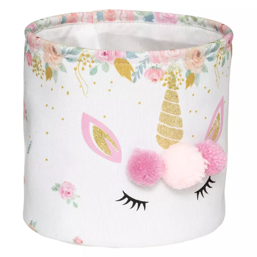 Set van 2 opbergmanden Licorne Roze 4