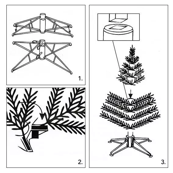 Künstlicher Weihnachtsbaum Edmonton H210 cm Tannengrün 5
