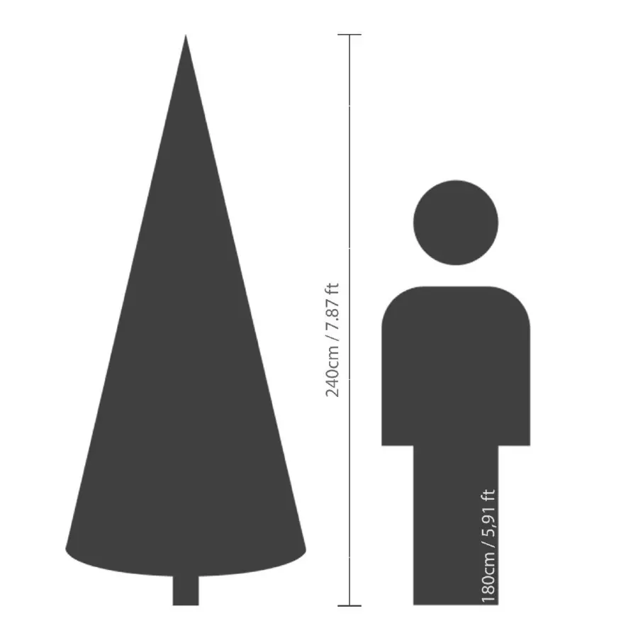 Árbol artificial de Navidad Allix Alto 240 cm Verde 5