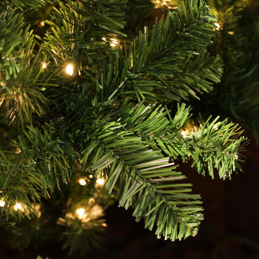 Árbol artificial de Navidad con luces Real Alto 210 cm Verde 4
