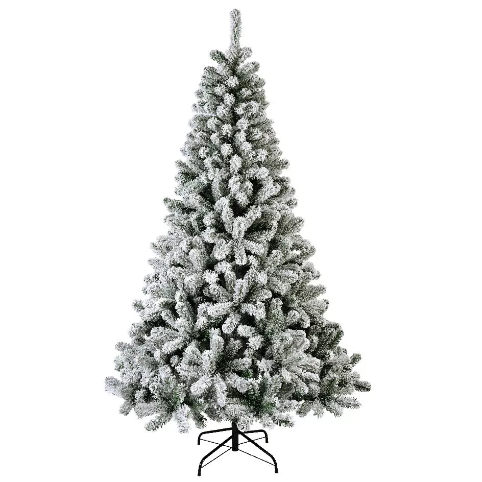 Abeto artificial de Navidad King Altura 240 cm Verde nevado