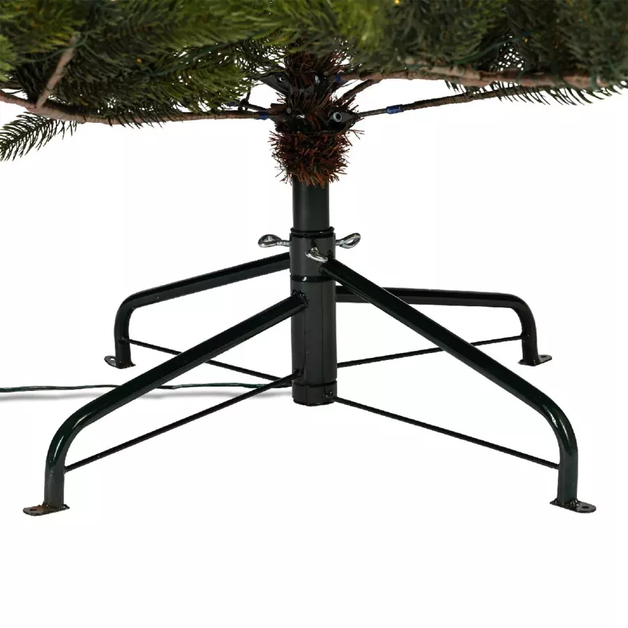 Sapin de Noël artificiel lumineux pour extérieur Yukon H300 cm Vert sapin 4