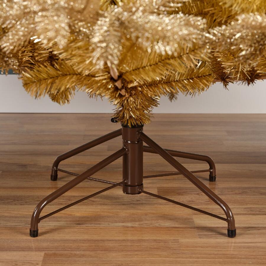 Árbol artificial de Navidad Tiffany Alto 180 cm Oro