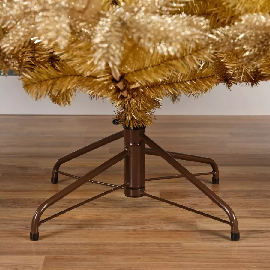 Sapin artificiel de Noël Tiffany H180 cm Or