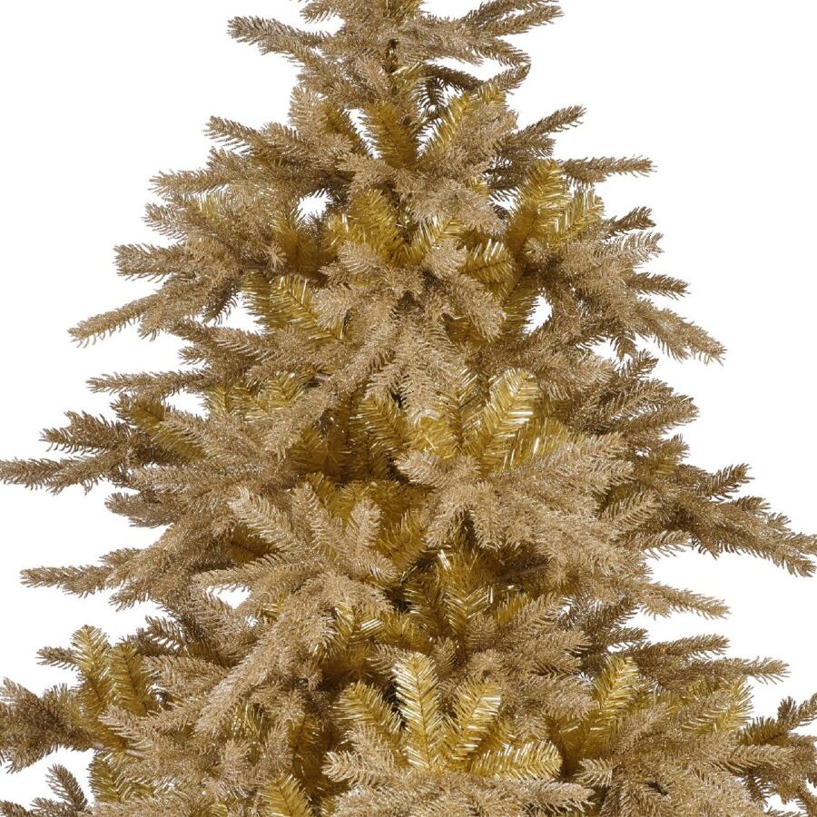 Albero di Natale artificiale Tiffany Alt. 180 cm Oro
