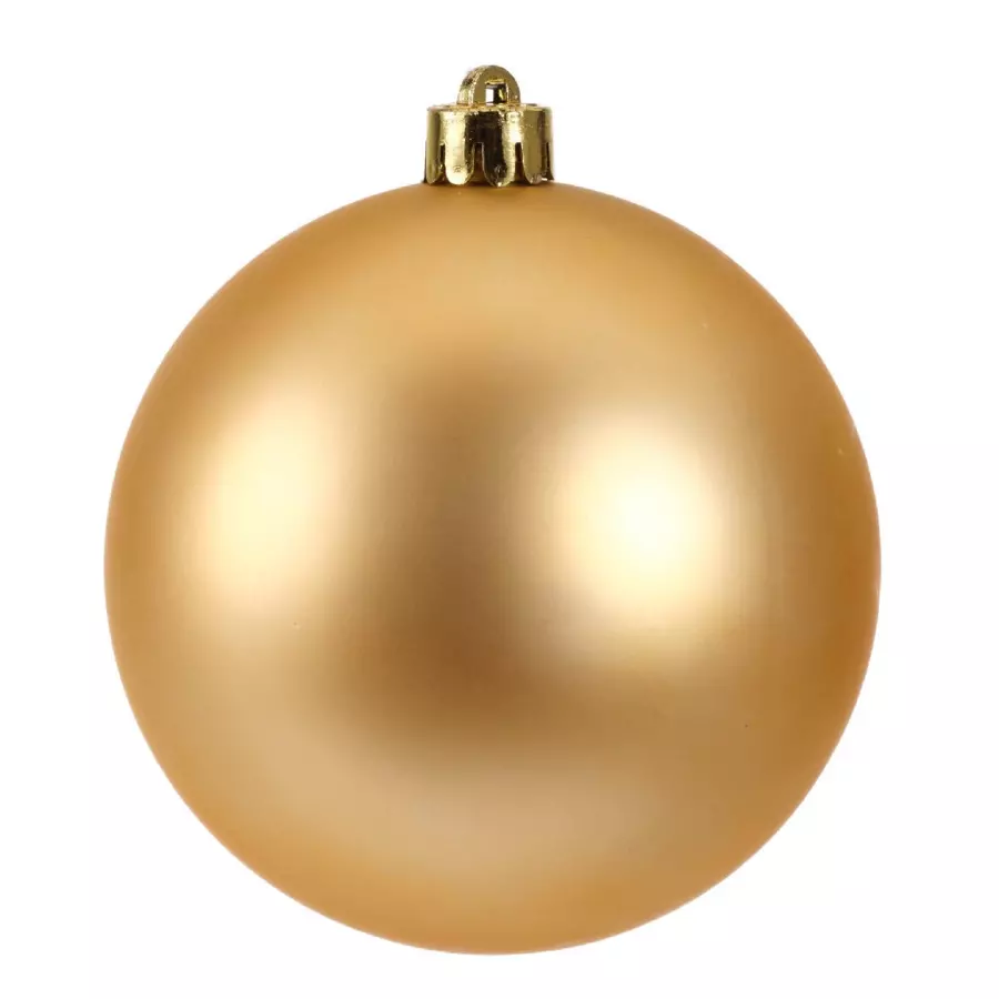 Lote de 4 bolas de Navidad (D100 mm) Alpine Oro 4