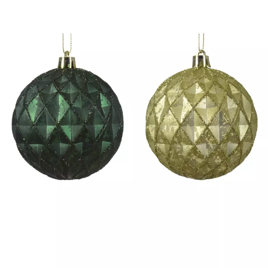 Lote de 12 bolas de Navidad Mina Verde 4