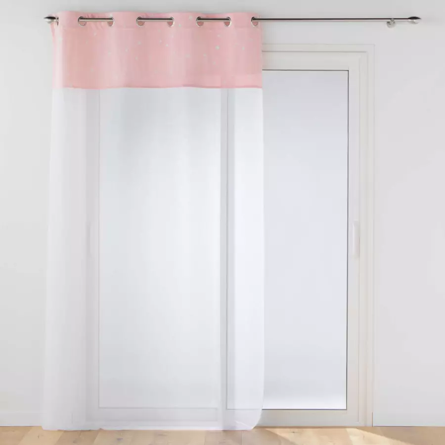 Visillo fosforescente (140 x 240 cm) Moonlight Rosa 4