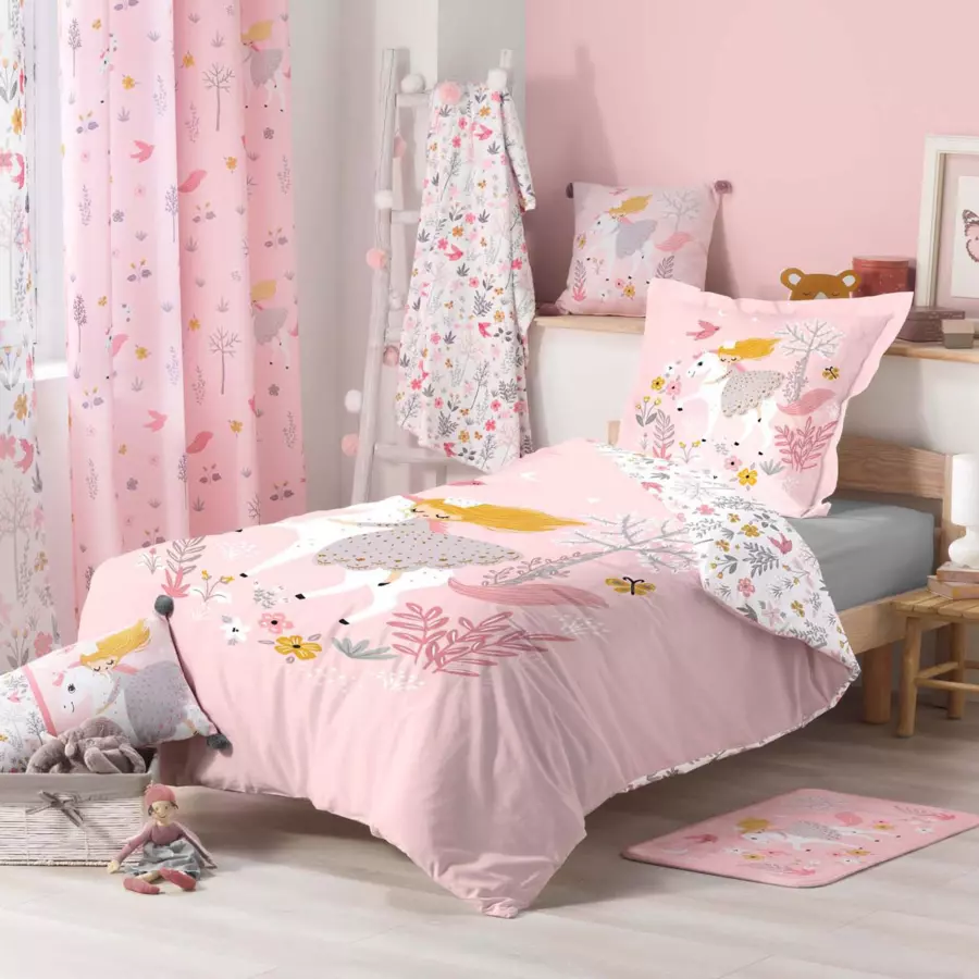 Visillo (140 x 240 cm) Fée des bois Rosa 4