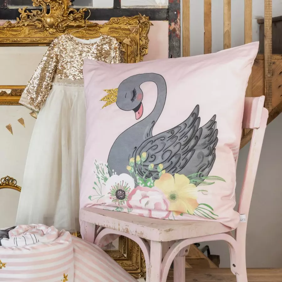 Funda nórdica y una funda para almohada algodón (140 cm) Mon estrella Rosa 4