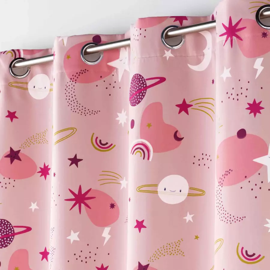 Cortina opaca (140 x 260 cm) Moonlight Rosa 4
